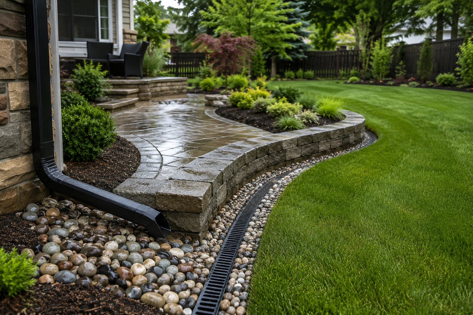 How Can Hardscape Contractors Improve Drainage for Better Lawn Health?